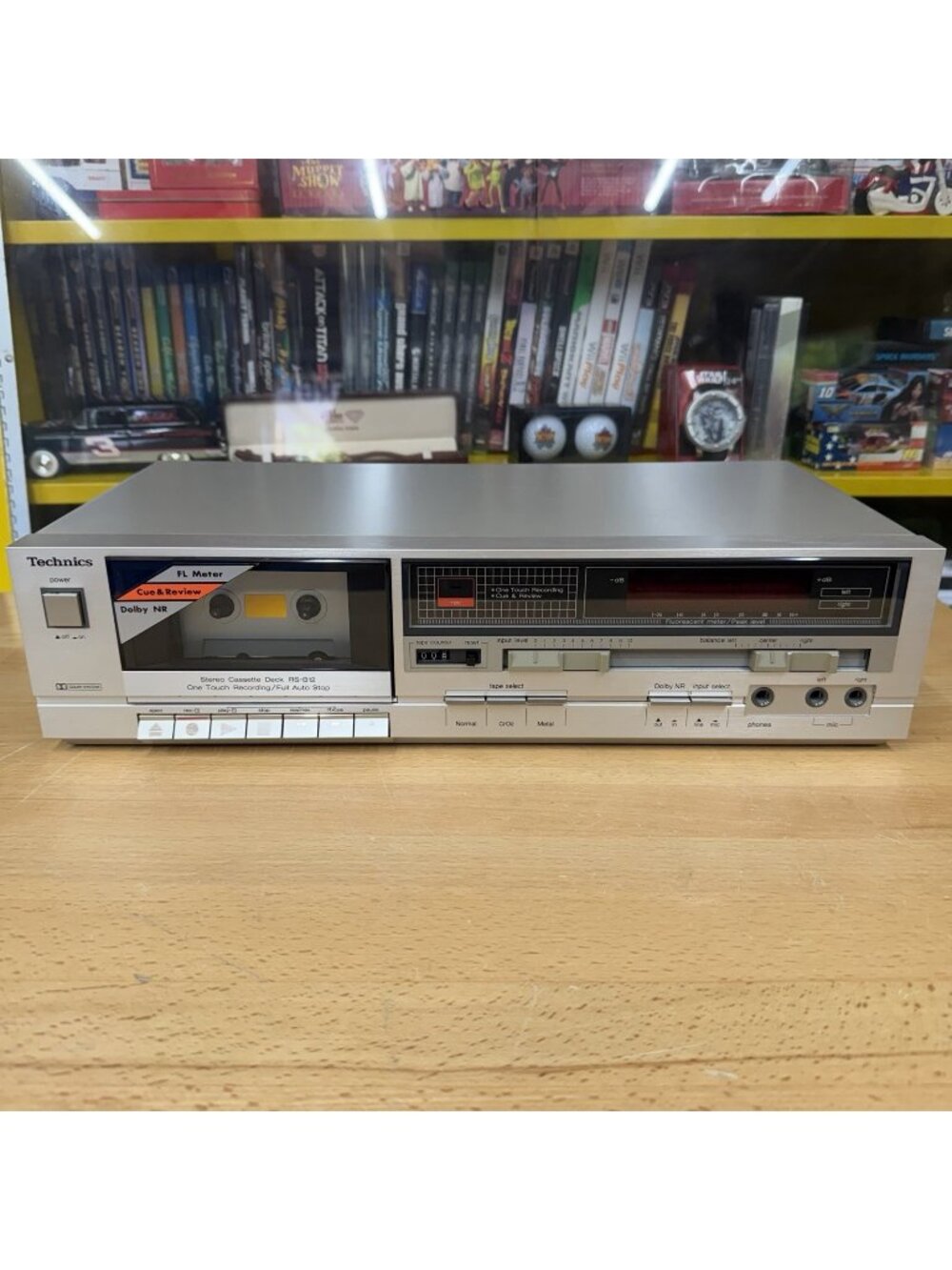 Vintage Cassette Deck Technics RS-B12 w/ Dolby B, Silver - Tested Working